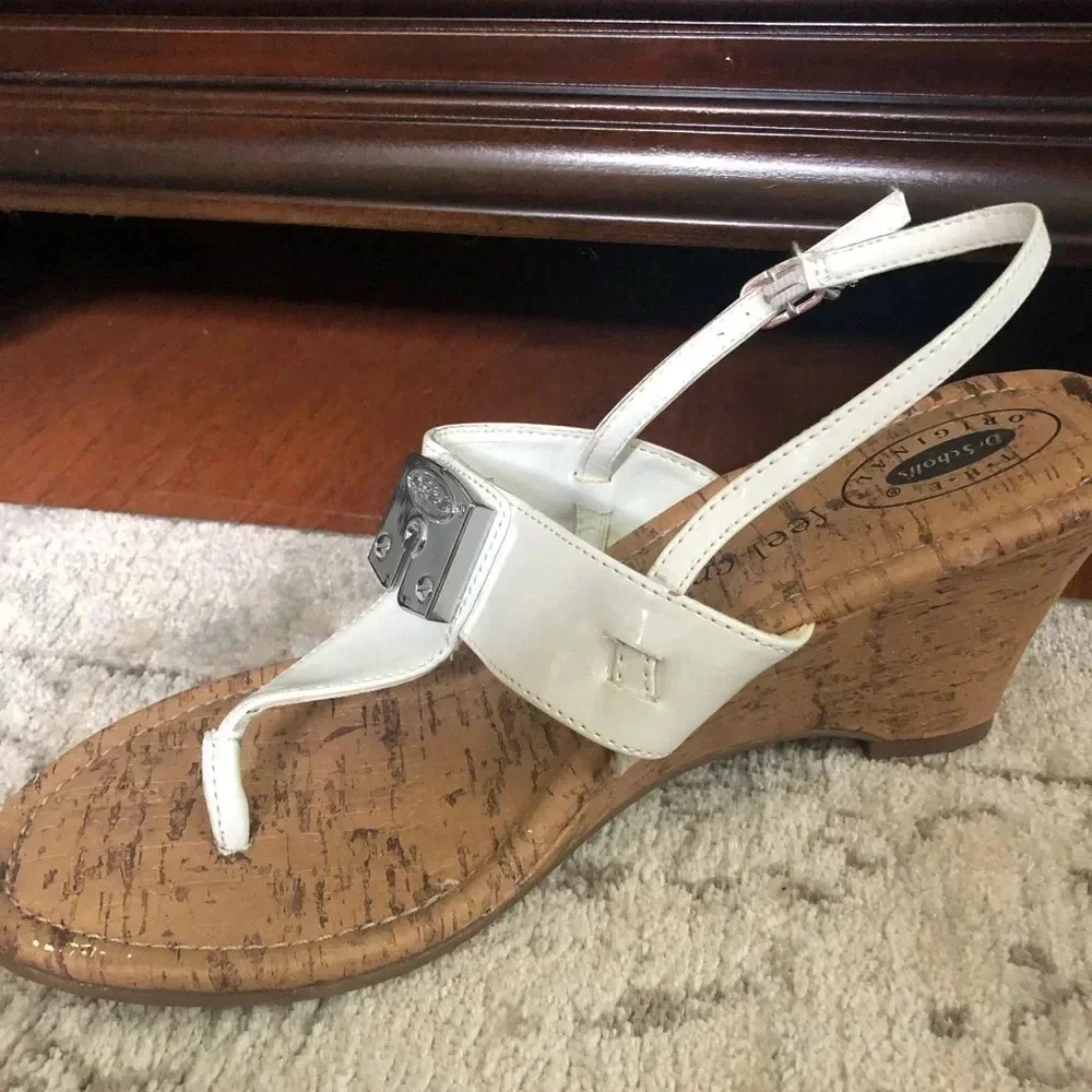 Dr Scholls White Wedges